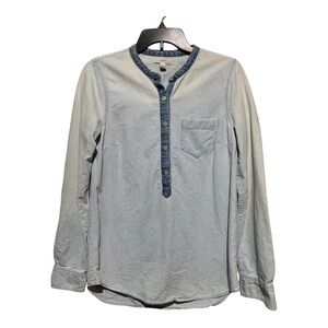 Women’s J Crew Denim Chambray Top Sz 6